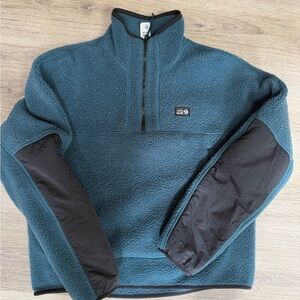 Mountain Hardwear Teal and Black Bomber Jacket